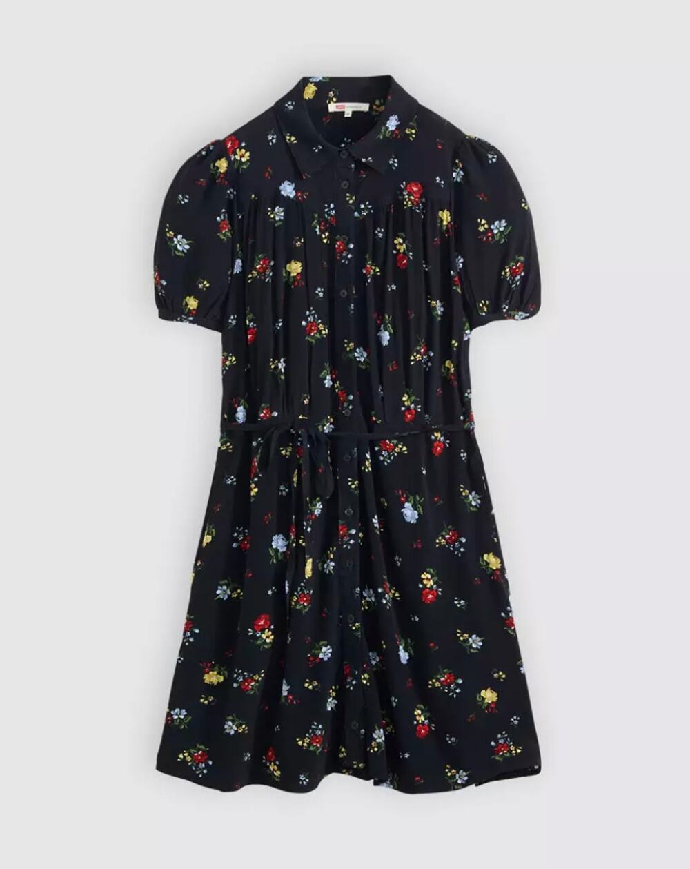 Levi's Anthracite Floral Lea Mini Dress Black XS